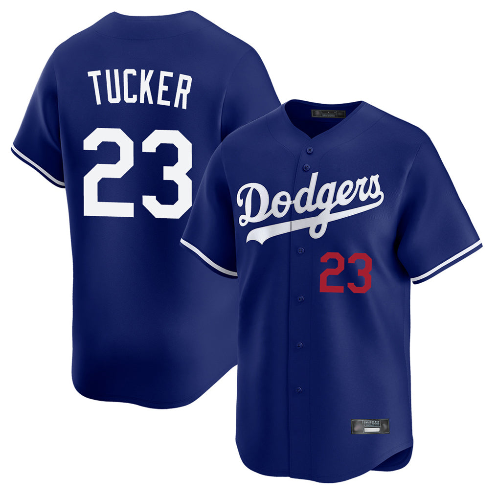 CAdoa LA.Dodgers #23 Kyle Tucker Player Royal Limited Home Stitched Jerseys