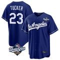 CAdoa LA.Dodgers #23 Kyle Tucker Player Royal World Series Game Stitched Jerseys