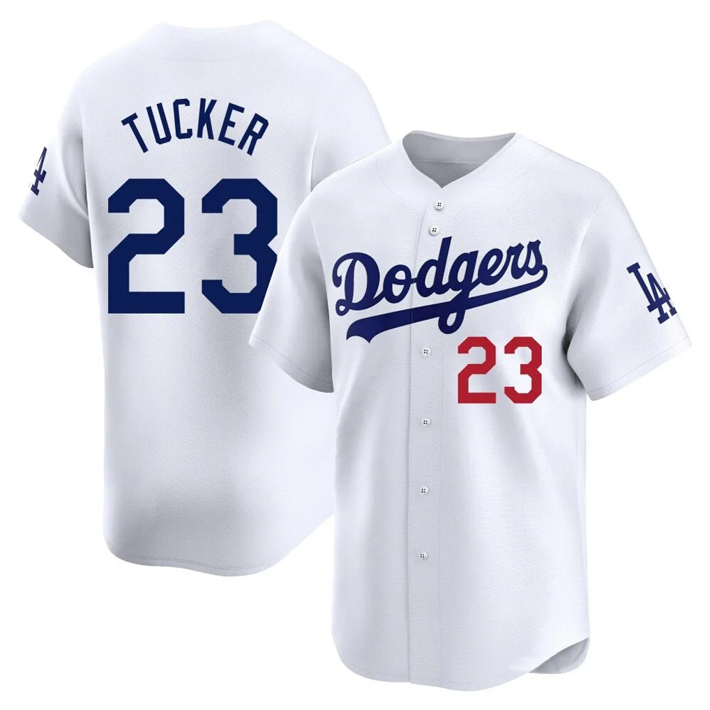 CAdoa LA.Dodgers #23 Kyle Tucker Player White Limited Home Stitched Jerseys
