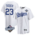 CAdoa LA.Dodgers #23 Kyle Tucker Player White World Series Game Home Stitched Jerseys