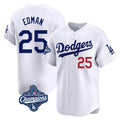 CAdoa LA.Dodgers #25 Tommy Edman Player White World Series Meet Limited Home Stitched Jerseys