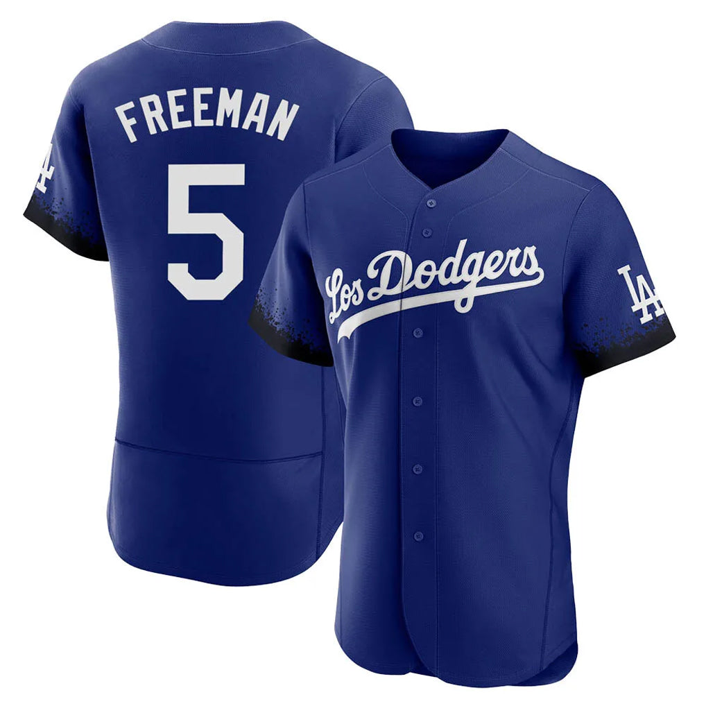 CAdoa LA.Dodgers #5 Freddie Freeman Player Royal City Connect Elite Home Stitched Jerseys