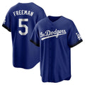 CAdoa LA.Dodgers #5 Freddie Freeman Player Royal City Connect Home Game Stitched Jerseys