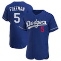 CAdoa LA.Dodgers #5 Freddie Freeman Player Royal Limited Elite Home Stitched Jerseys