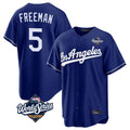 CAdoa LA.Dodgers #5 Freddie Freeman Player Royal World Series Game Stitched Jerseys