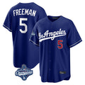 CAdoa LA.Dodgers #5 Freddie Freeman Player Royal World Series Meet Game Home Stitched Jerseys