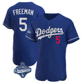 CAdoa LA.Dodgers #5 Freddie Freeman Player Royal World Series Meet Limited Elite Home Stitched Jerseys