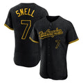 CAdoa LA.Dodgers #7 Blake Snell Player Black Snake Skin City Limited Elite Home Stitched Jerseys