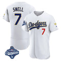 CAdoa LA.Dodgers #7 Blake Snell Player Gold White 2026 Collection Stadium Limited Elite World Series Meet Stitched Jerseys