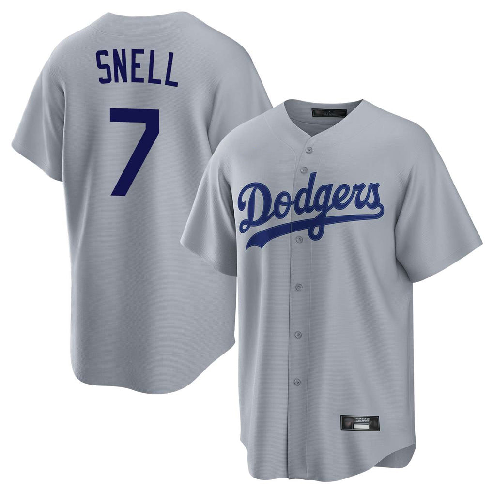 CAdoa LA.Dodgers #7 Blake Snell Player Gray Game Stitched Jerseys