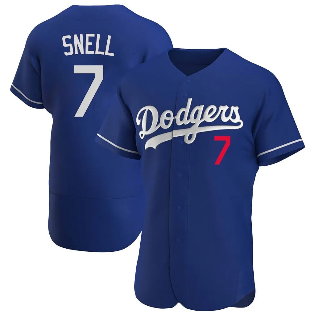 CAdoa LA.Dodgers #7 Blake Snell Player Royal Limited Elite Home Stitched Jerseys