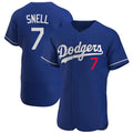CAdoa LA.Dodgers #7 Blake Snell Player Royal Limited Elite Home Stitched Jerseys
