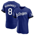 CAdoa LA.Dodgers #8 Enrique Hern?¡ì?¨¦ndez Player Royal City Connect Elite Home Stitched Jerseys