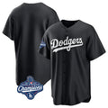 CAdoa LA.Dodgers Blank Player Black Pitch Fashion World Series Meet T-shirt Stitched Jerseys