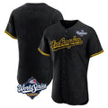 CAdoa LA.Dodgers Blank Player Black Snake Skin City Limited Elite Home World Series Stitched Jerseys