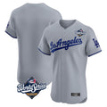 CAdoa LA.Dodgers Blank Player Gray Limited Elite Home World Series Stitched Jerseys