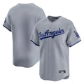 CAdoa LA.Dodgers Blank Player Gray Limited Game Stitched Jerseys