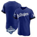 CAdoa LA.Dodgers Blank Player Royal City Connect Elite Home World Series Meet Stitched Jerseys