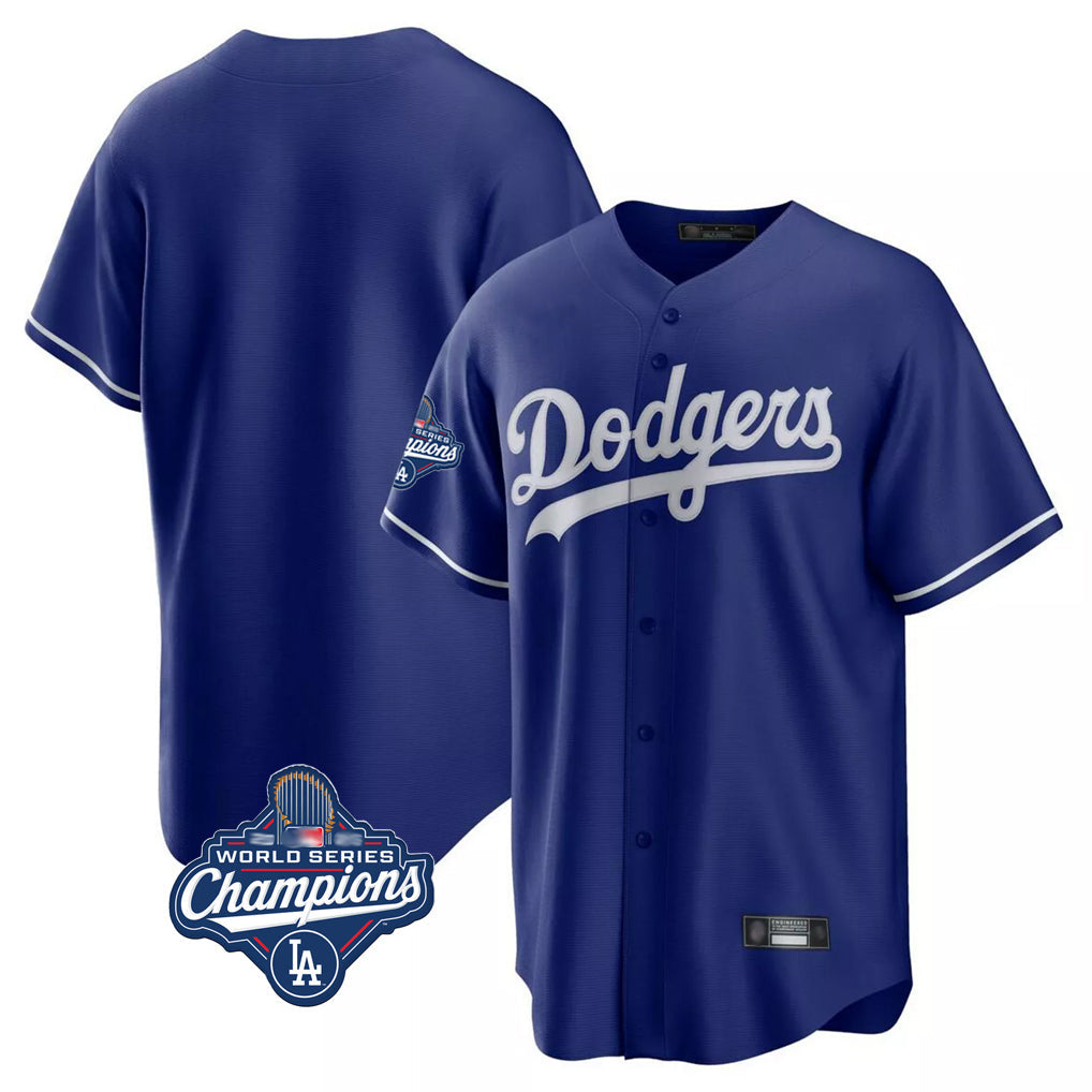CAdoa LA.Dodgers Blank Player Royal Game Home World Series Meet Stitched Jerseys
