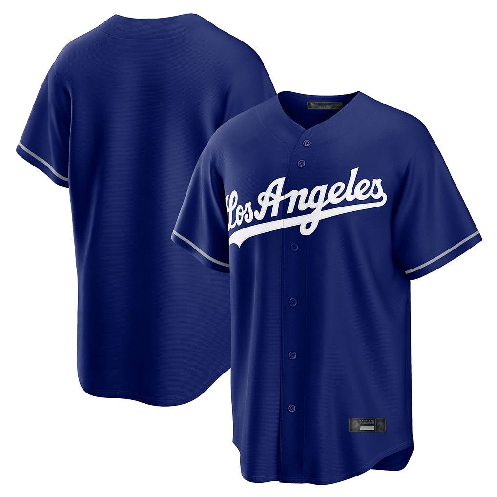CAdoa LA.Dodgers Blank Player Royal Game Stitched Jerseys