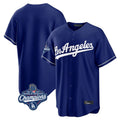 CAdoa LA.Dodgers Blank Player Royal Game World Series Meet Stitched Jerseys