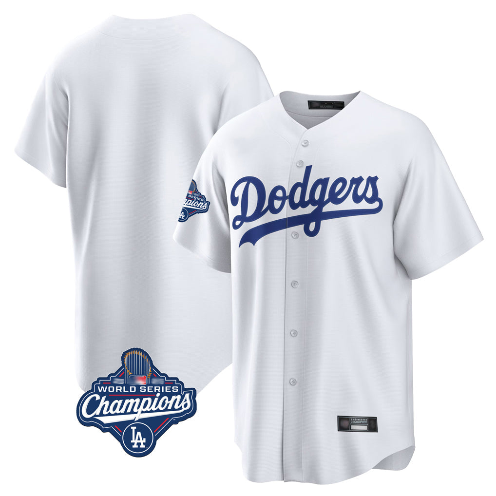 CAdoa LA.Dodgers Blank Player White Game Home World Series Meet Stitched Jerseys