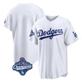 CAdoa LA.Dodgers Blank Player White Home Game World Series Meet Stitched Jerseys