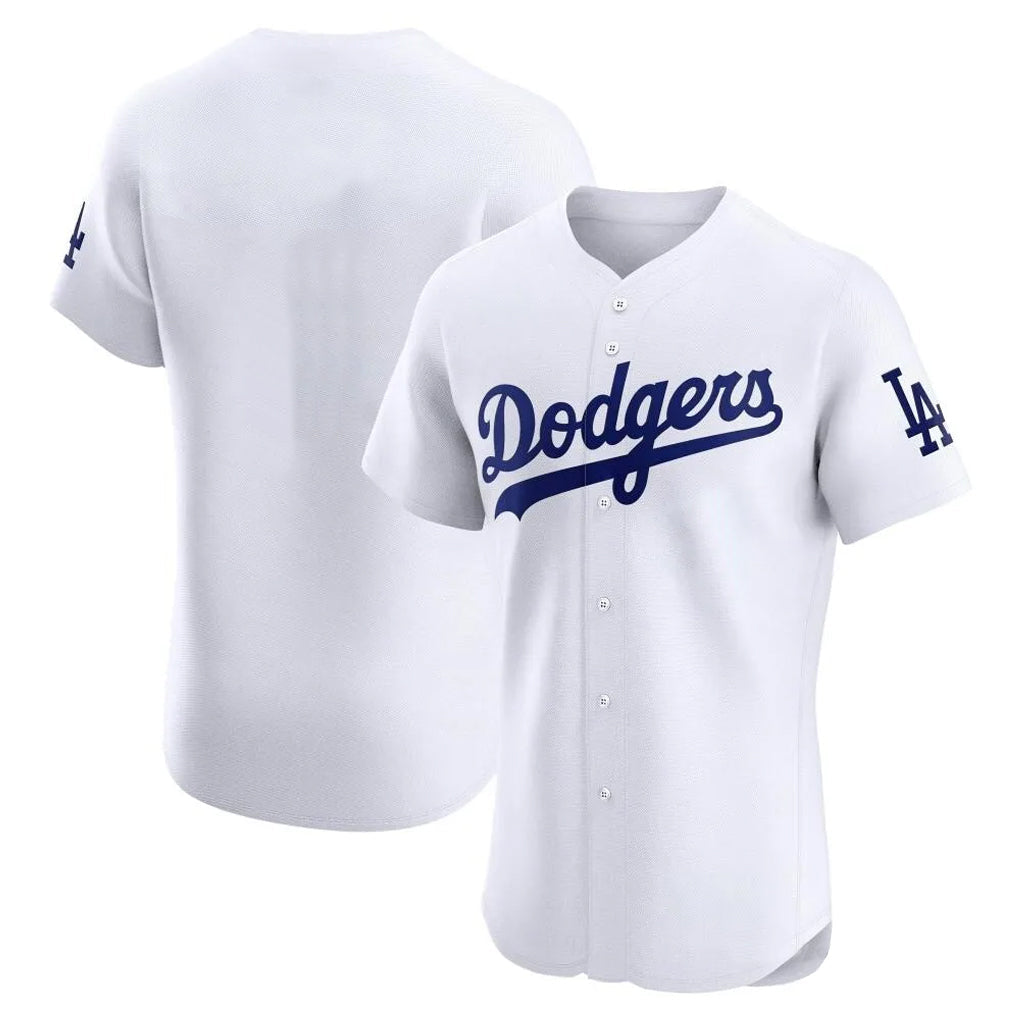 CAdoa LA.Dodgers Blank Player White Limited Elite Home Stitched Jerseys