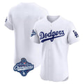 CAdoa LA.Dodgers Blank Player White Limited Elite Home World Series Meet Stitched Jerseys