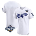 CAdoa LA.Dodgers Blank Player White Limited Elite Home World Series Stitched Jerseys