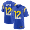 CAdoa LA.Rams #12 Puka Nacua Royal Game Player Jersey American Stitched Jerseys