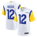 CAdoa LA.Rams #12 Puka Nacua White Game Player Jersey American Stitched Jerseys