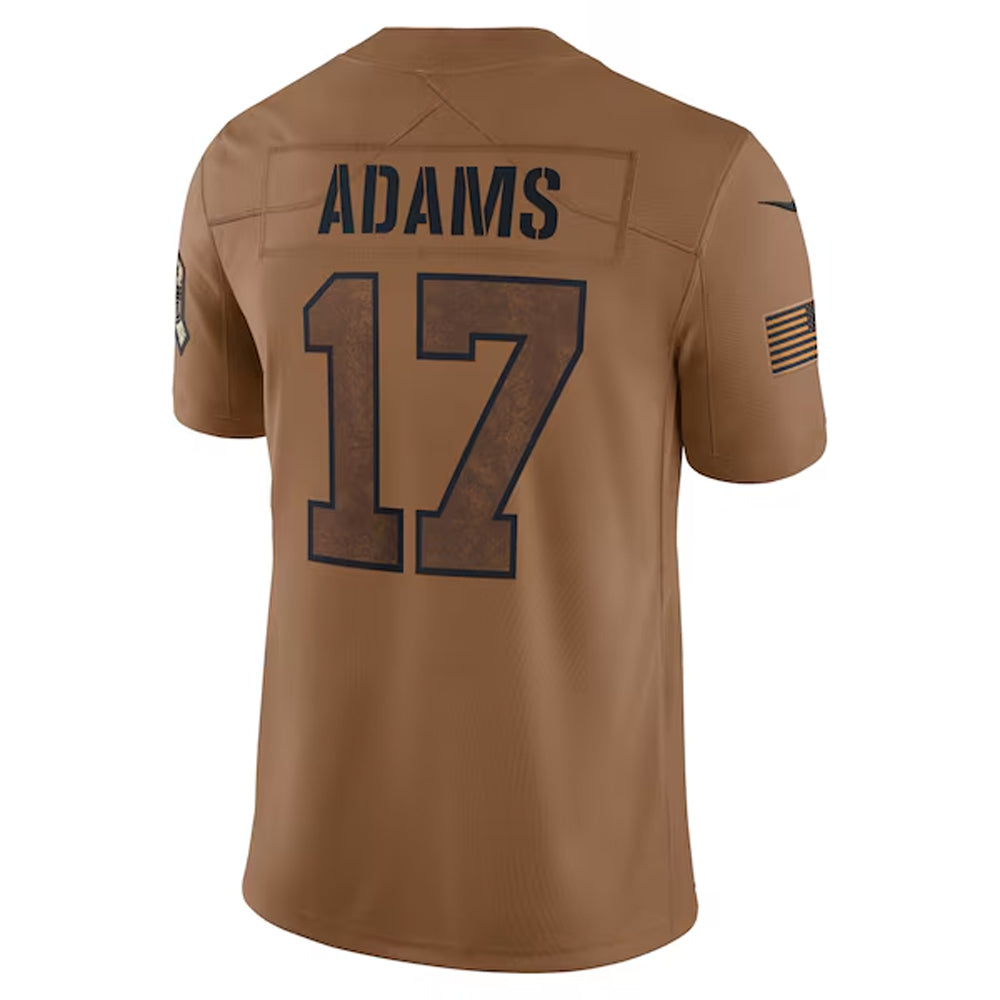 CAdoa LA.Rams #17 Davante Adams Player Brown Salute To Service Limited Stitched Jerseys