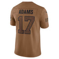 CAdoa LA.Rams #17 Davante Adams Player Brown Salute To Service Limited Stitched Jerseys