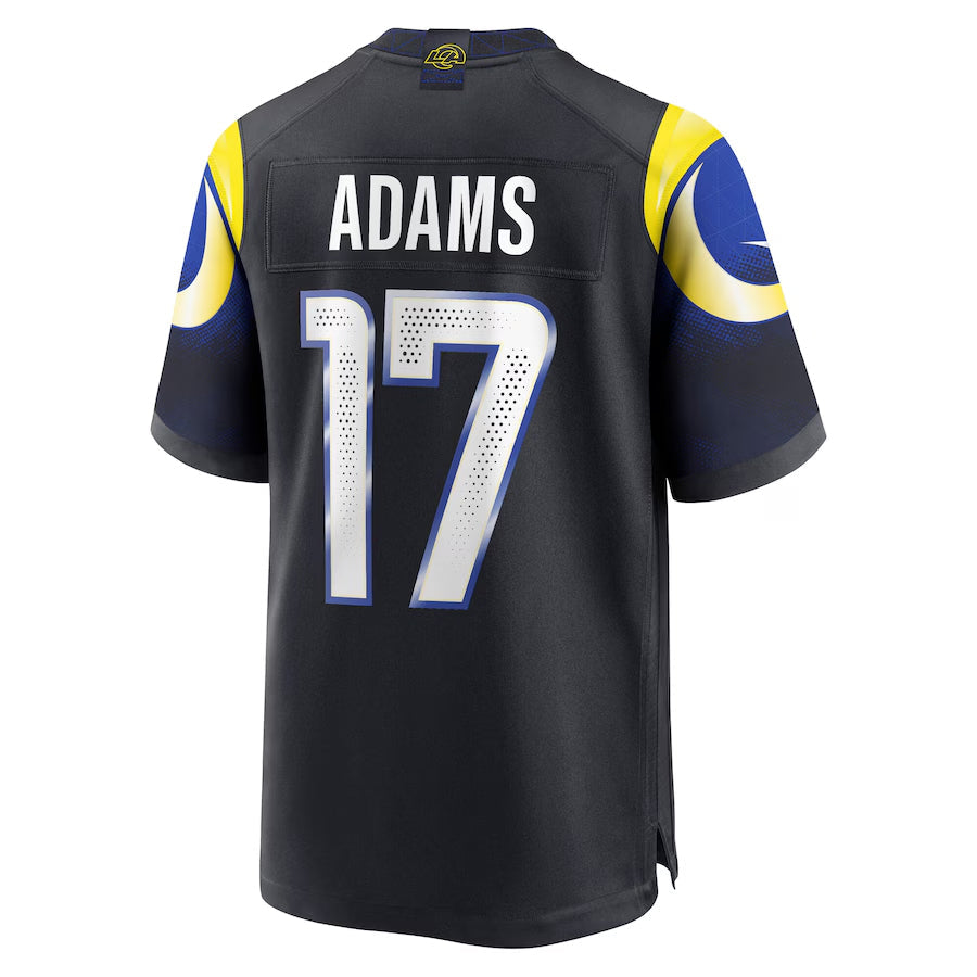 CAdoa LA.Rams #17 Davante Adams Player Midnight Blue Rivalries Collection Game Stitched Jerseys