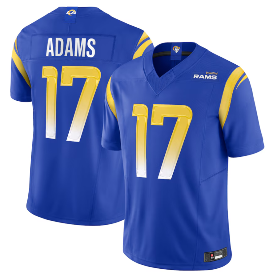 CAdoa LA.Rams #17 Davante Adams Player Royal Vapor F.U.S.E. Limited Stitched Jerseys