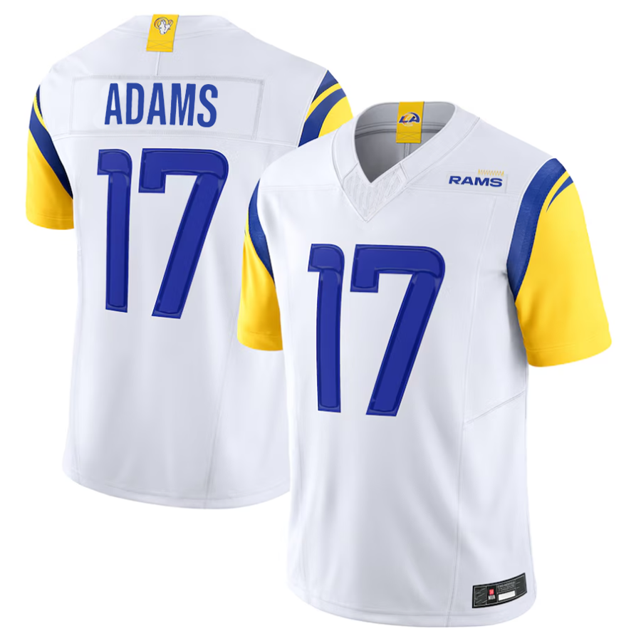 CAdoa LA.Rams #17 Davante Adams Player White F.U.S.E. Limited Stitched Jerseys