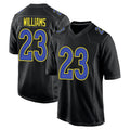 CAdoa LA.Rams #23 Kyren Williams Player Black Fashion Game Stitched Jerseys