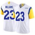 CAdoa LA.Rams #23 Kyren Williams Player White Limited Vapor F.U.S.E. Stitched Jerseys