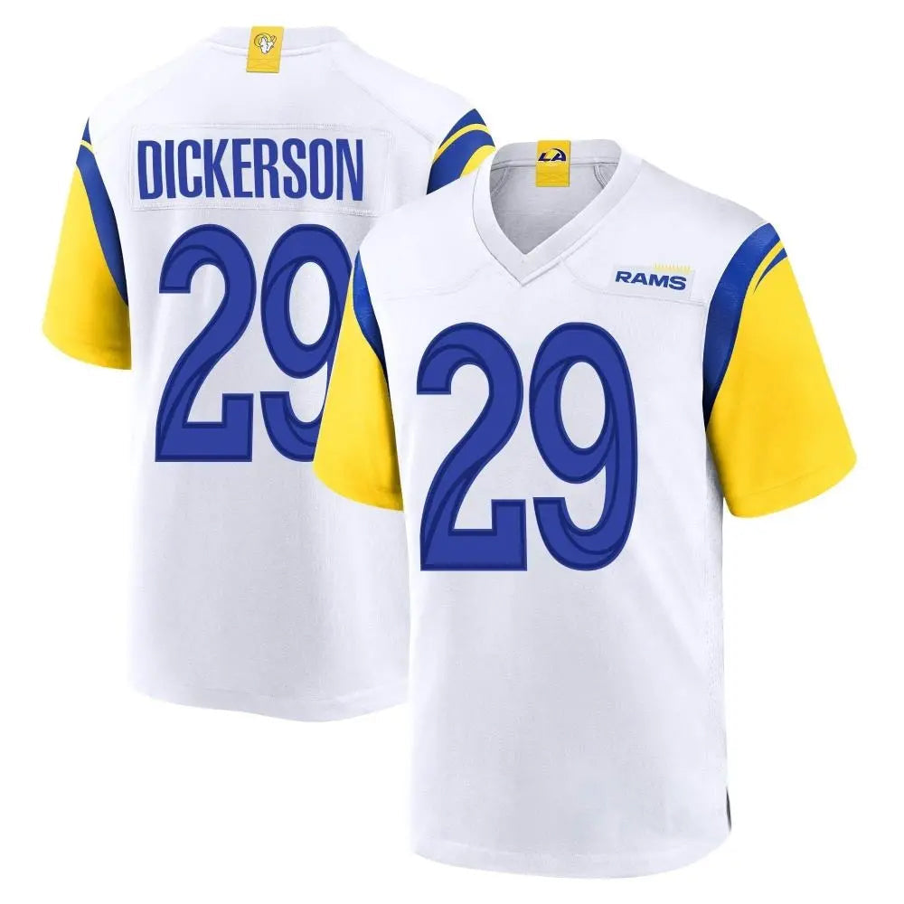 CAdoa LA.Rams #29 Eric Dickerson Player White Home Game Stitched Jerseys