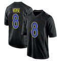 CAdoa LA.Rams #8 Jared Verse Player Black Fashion Game Stitched Jerseys