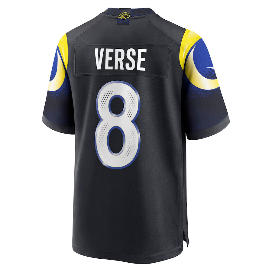 CAdoa LA.Rams #8 Jared Verse Player Midnight Blue Rivalries Collection Game Stitched Jerseys