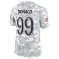 CAdoa LA.Rams #99 Aaron Donald Arctic Camo 2024 Salute to Service Retired Player Limited Jersey Stitched Jerseys