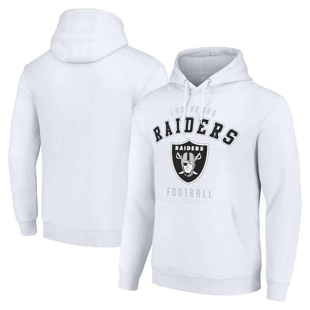 CAdoa LV.Raiders White LOGO Pullover Hoodies Home Game Blank Player Stitched Jerseys