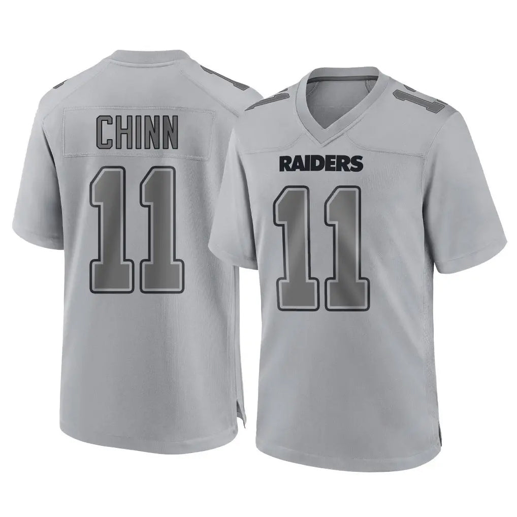 CAdoa LV.Raiders #11 Jeremy Chinn Player Gray Atmosphere Fashion Limited Game Stitched Jerseys