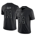 CAdoa LV.Raiders #14 Matt Gay Player Black Reflective Limited Game Stitched Jerseys