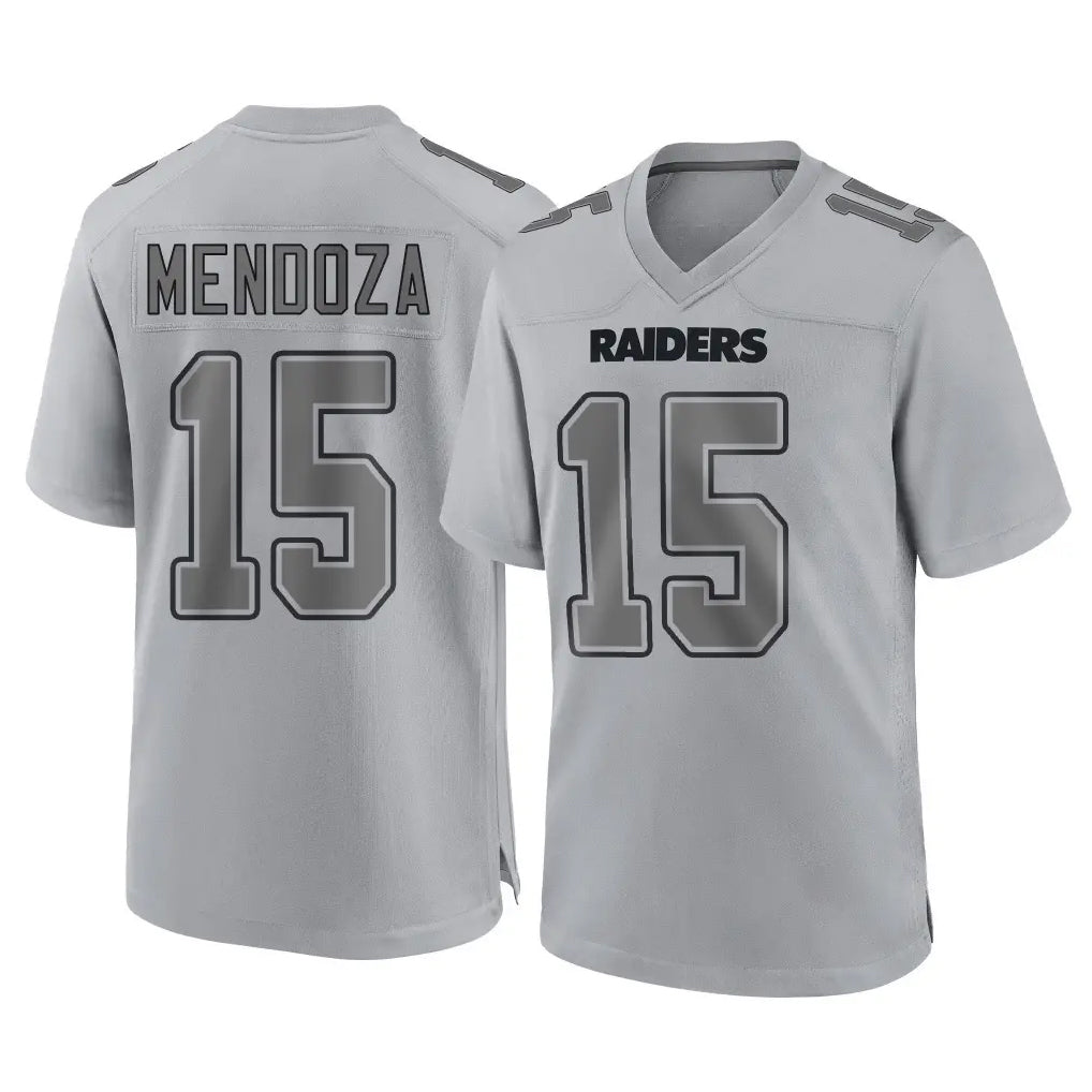 CAdoa LV.Raiders #15 Fernando Mendoza Player Gray Atmosphere Fashion Limited Game Stitched Jerseys