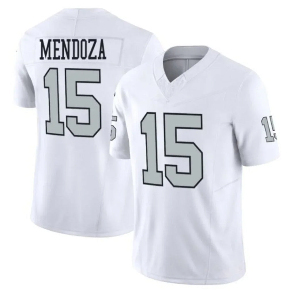 CAdoa LV.Raiders #15 Fernando Mendoza Player White Vapor F.U.S.E. Limited Home Game Stitched Jerseys