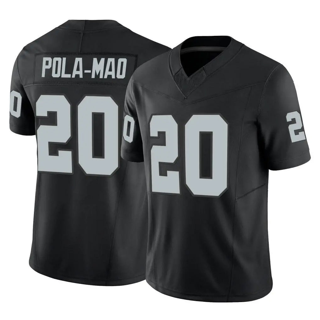 CAdoa LV.Raiders #20 Isaiah Pola-Mao Player Black Limited Vapor F.U.S.E. Home Game Stitched Jerseys