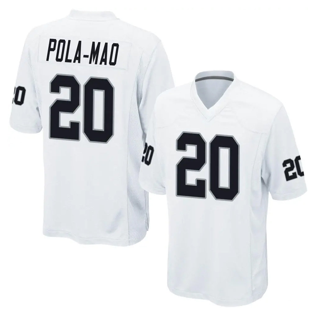 CAdoa LV.Raiders #20 Isaiah Pola-Mao Player White Home Game Stitched Jerseys